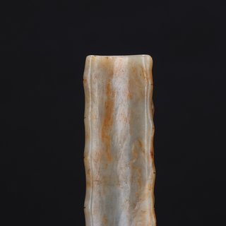 文玩|?旧藏-和田玉竹节纹镇纸