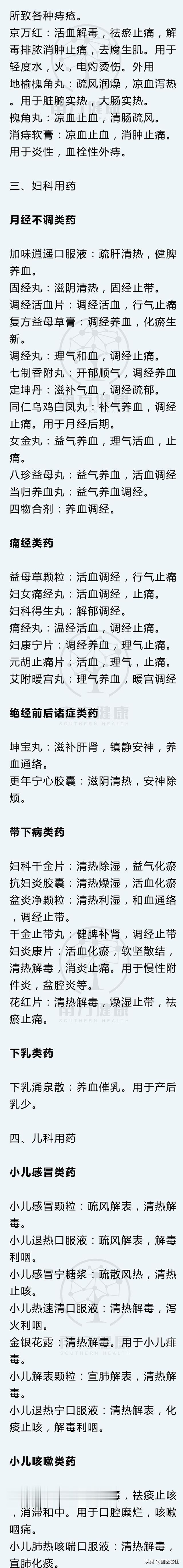 300多种常用中成药功效大全，史上最详细的药品指南，建议收藏