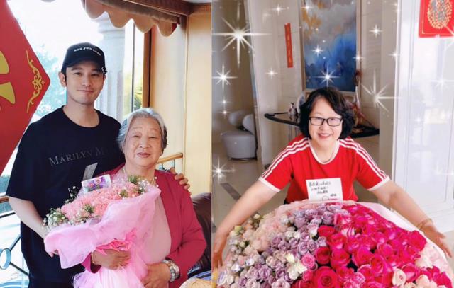 黄晓明|黄晓明晒6岁儿子正脸!小海绵秀气像baby,祖孙三代都高鼻梁