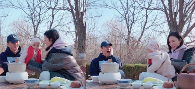 李亚鹏|李亚鹏全家户外野餐！1岁女儿眼神不对疑斜视，穿李嫣旧衣好节省