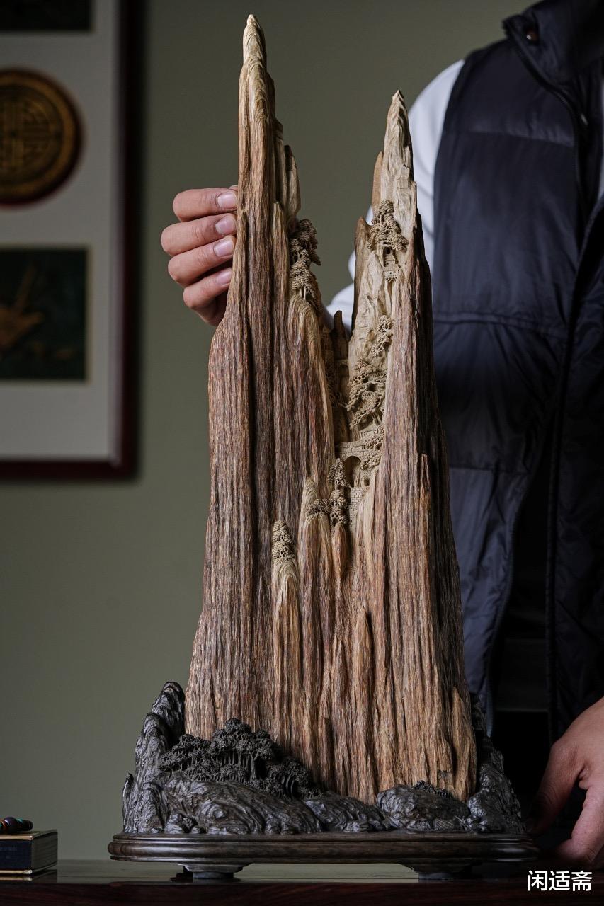 文莱沉香,隐世仙居,文房山子清赏