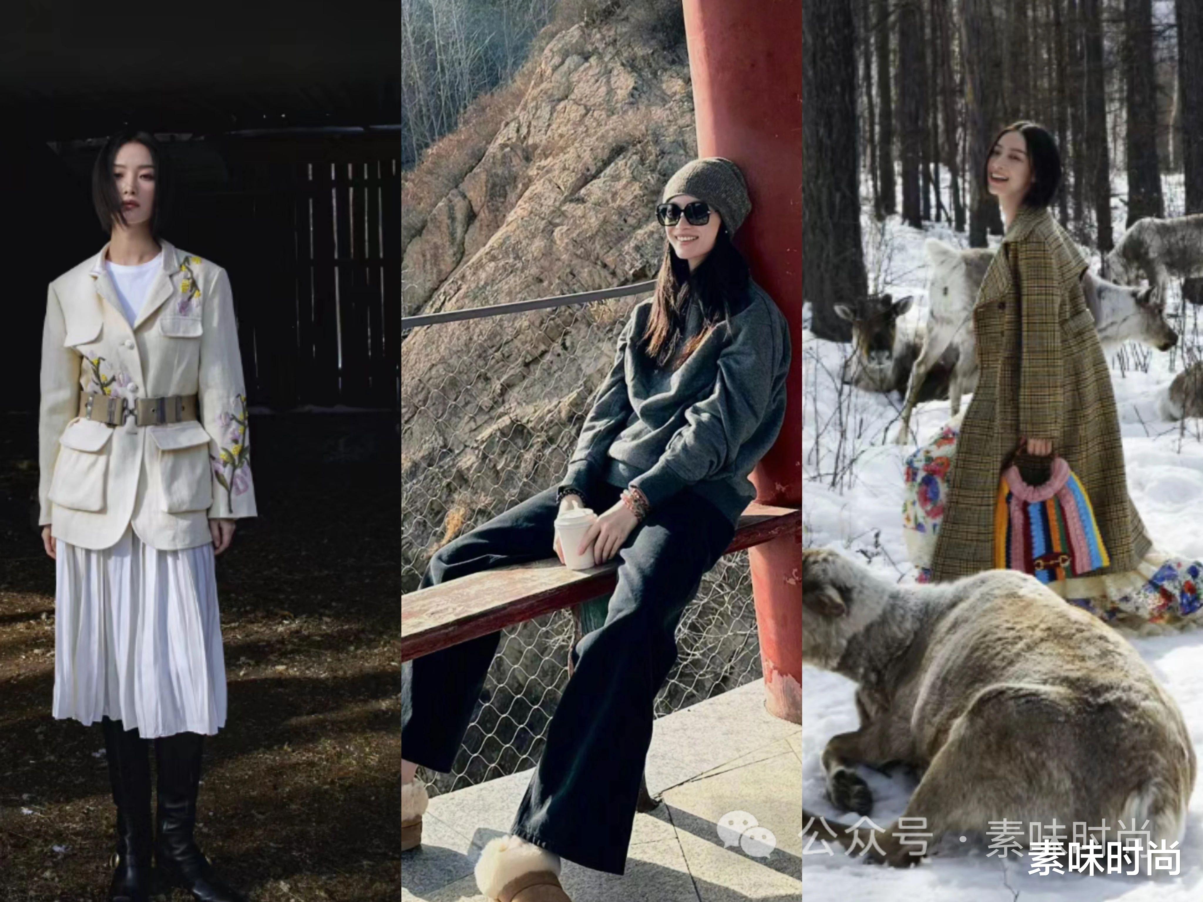 倪妮竟然为鄂温克族代言了，这组驯鹿大片真的美到心尖尖上了！