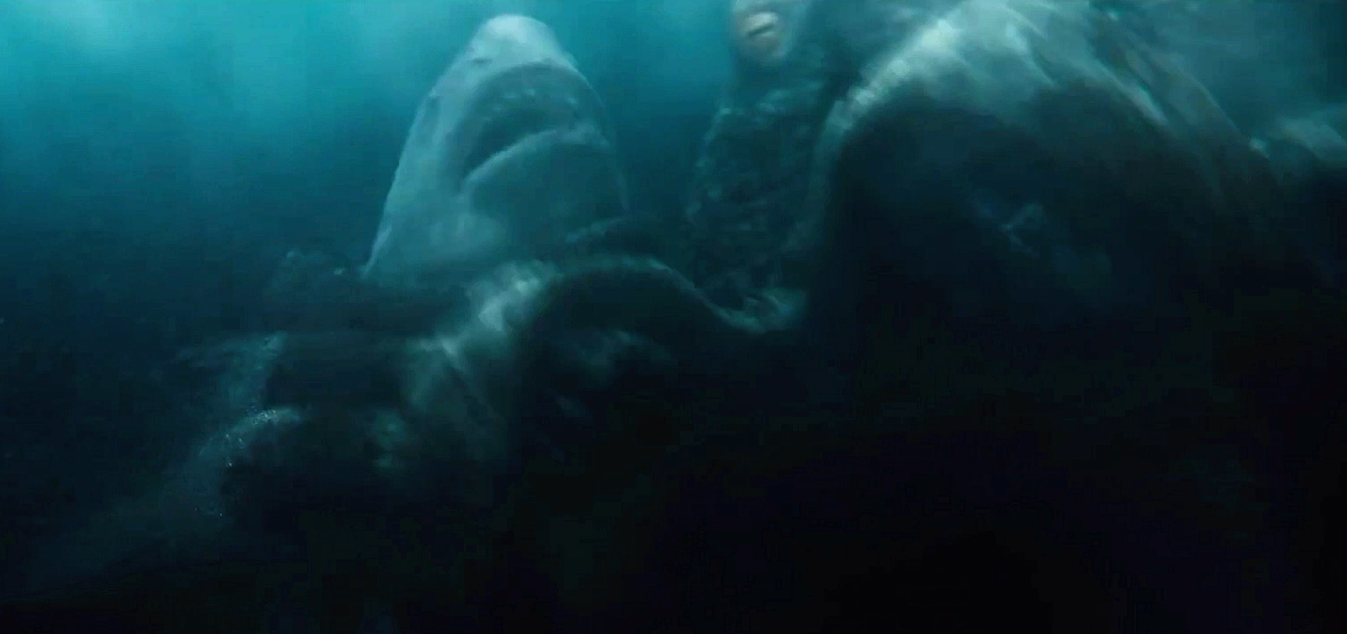 电影|《巨齿鲨2》前瞻解析，巨齿鲨大战触手怪兽，吴京穿机械骨骼耍酷