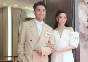 汤洛雯|马国明汤洛雯宣布订婚后首次合体  透露婚礼地点和时间