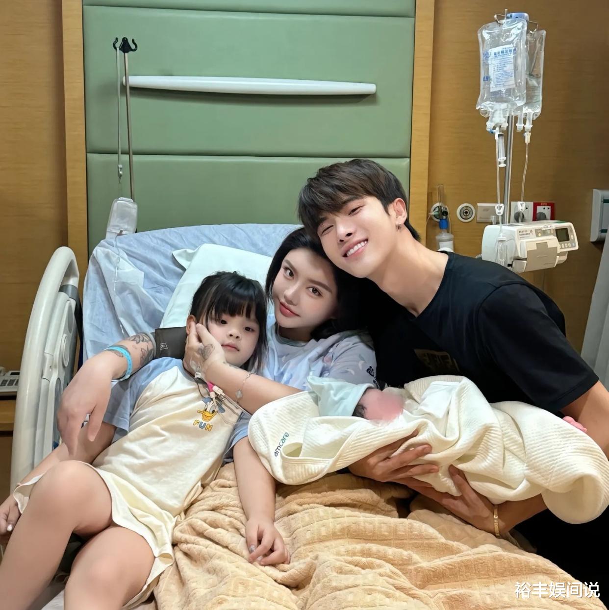 网红韩安冉二胎诞下女儿！晒一家四口合照好温馨，产前胖到160斤