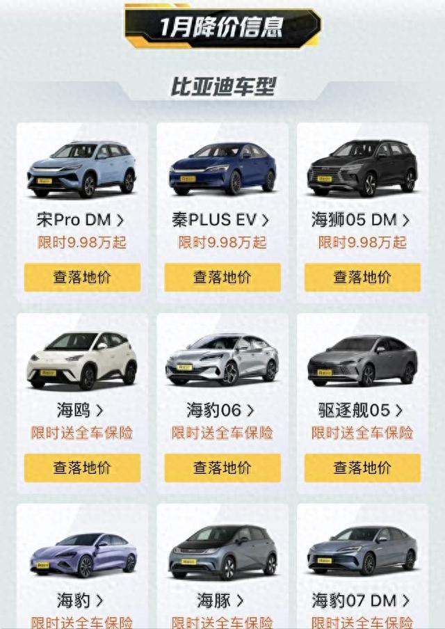 年前买车悔断肠！比亚迪带头“背刺”车主，打响2025年降价第一炮