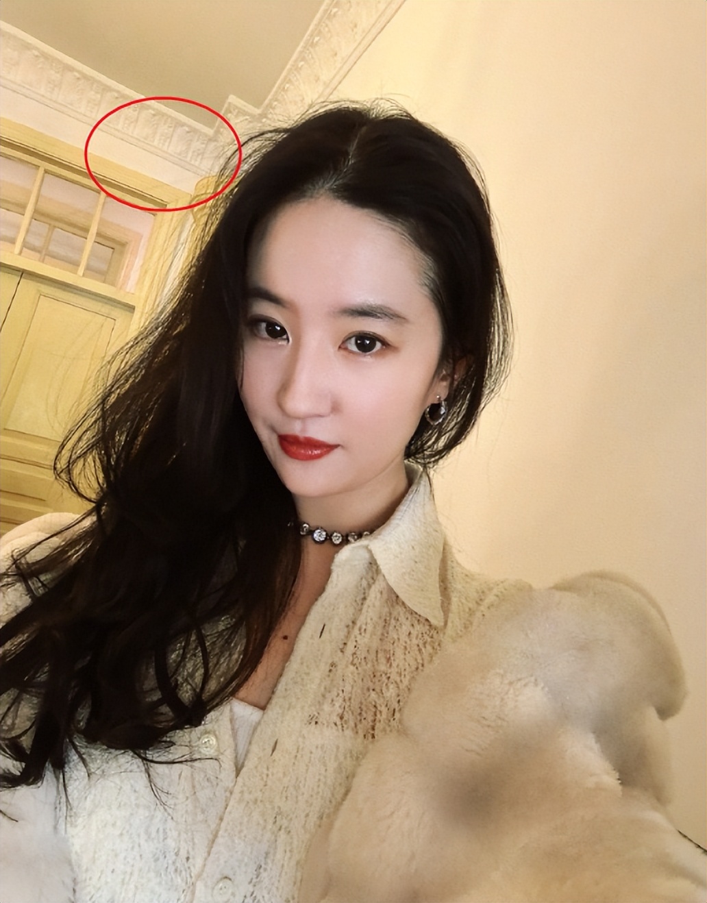 刘亦菲陪妈妈回哈尔滨探亲,穿貂雪地里合影,65岁刘晓莉比女儿美