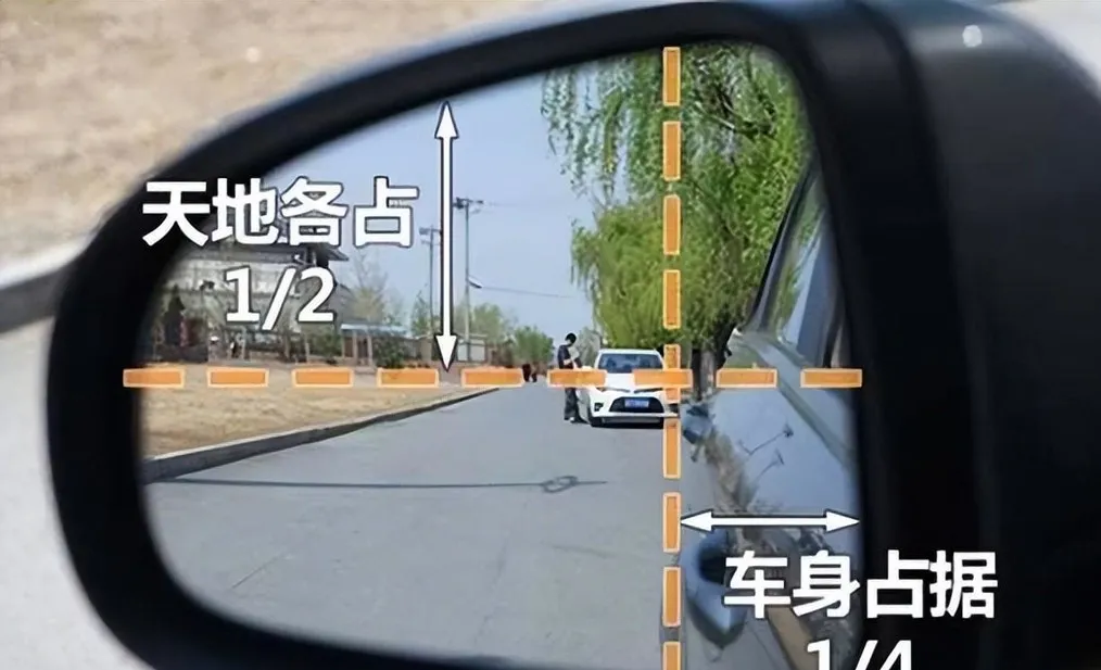 调节后视镜的正确方法，到底要不要从后视镜看到后轮，答案很明显