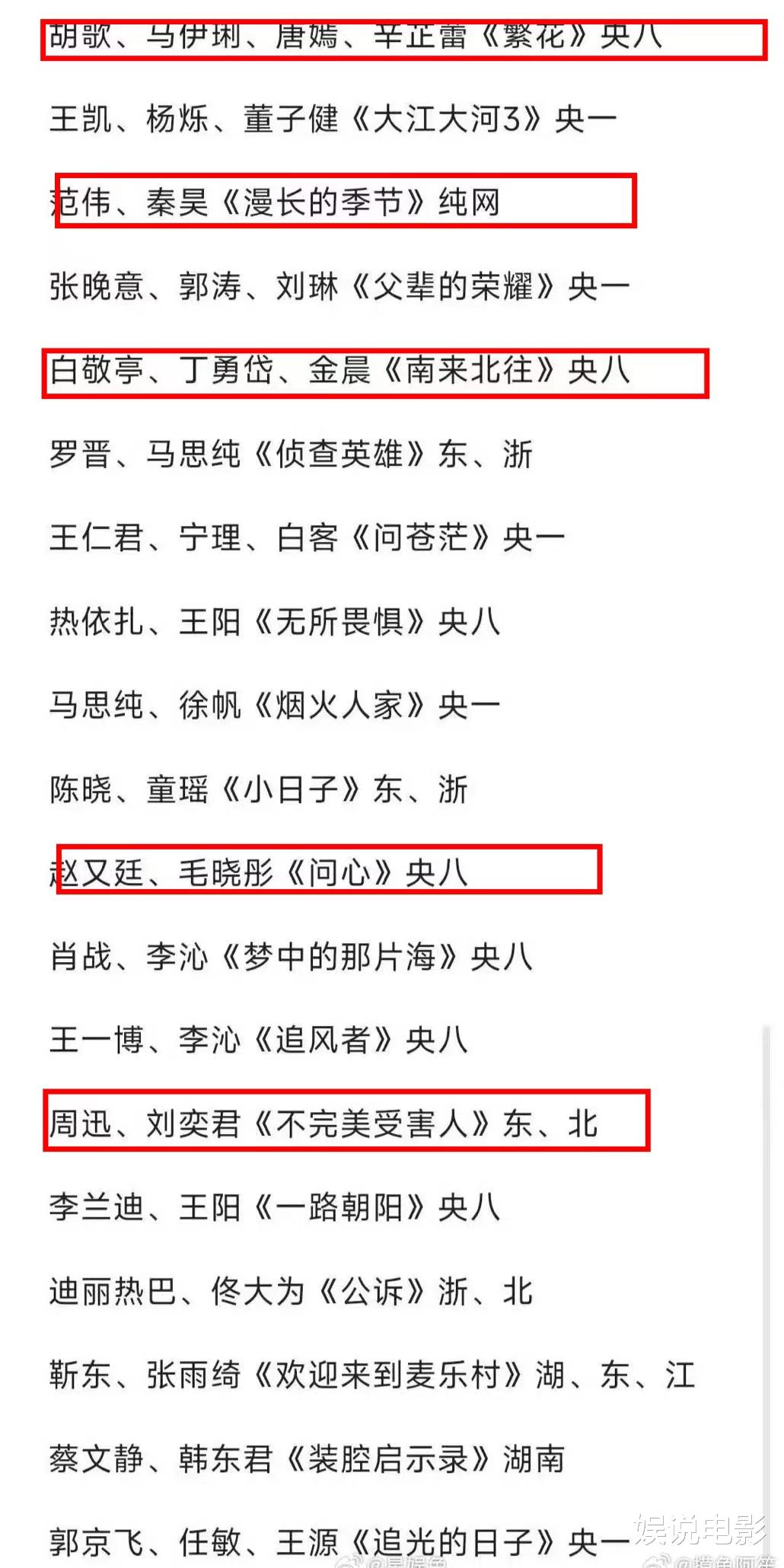 白玉兰报名名单，顶流主演的剧入围难度大，《繁花》有望入围多奖