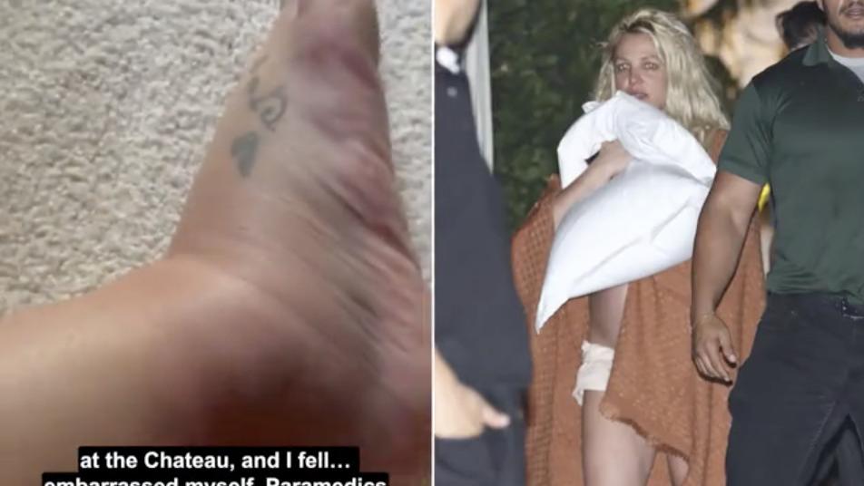 42岁小甜甜布兰妮近乎赤身大闹酒店后，连发声明，称遭母亲陷害