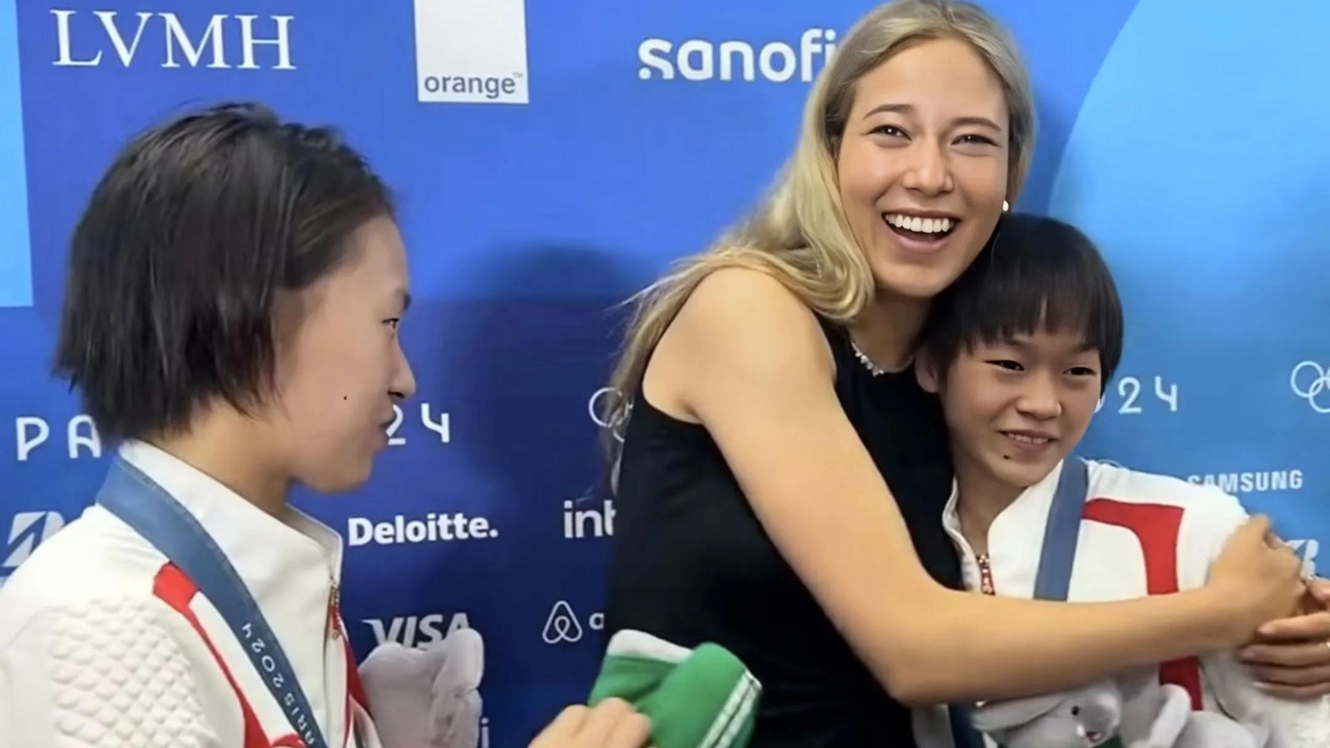 明明都是零零后，17岁全红婵与21岁谷爱凌这一抱，抱出了辈分感