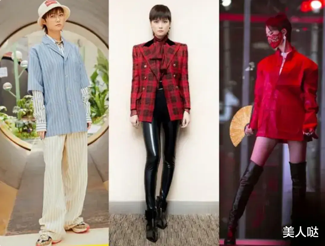 李宇春又给国人长脸了！油头短发配丝绒裙又美又飒，与苏菲玛索同框丝毫不输气场