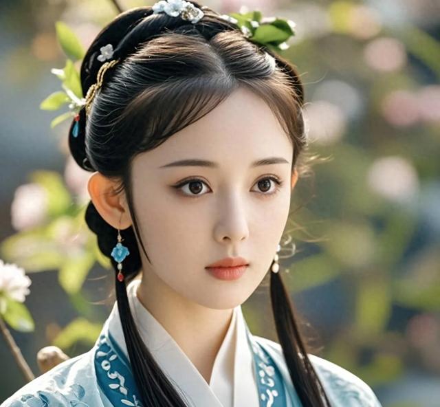 古力娜扎版林黛玉,那深邃的眼眸和精致的五官,散发出独特的气质