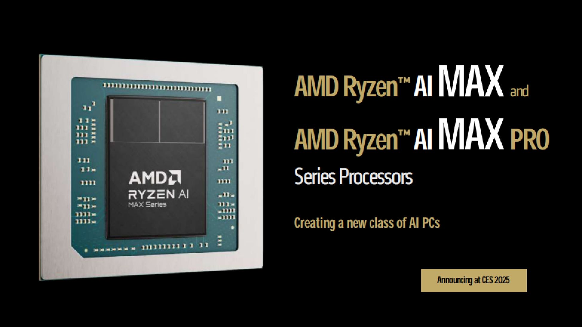 不止9950X3D!AMD在CES 2025甩出成吨王炸:产品线全面提升