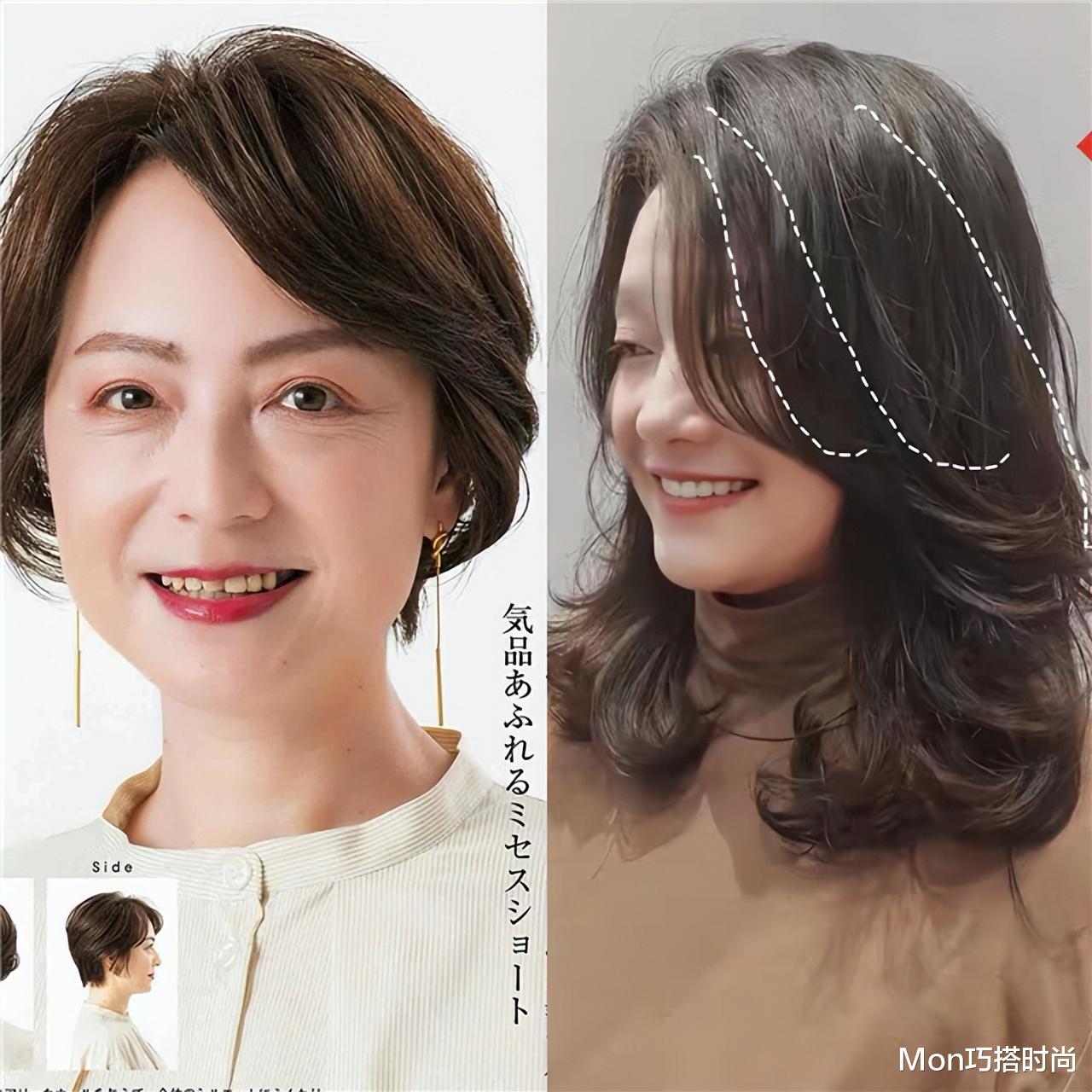 “发际线”有多暴露老态？看素人对比图就知道，年纪越大越要刘海