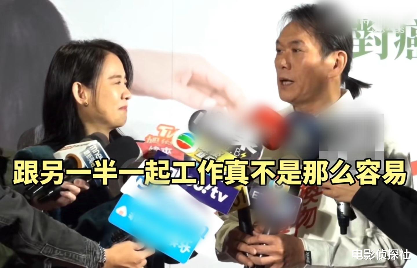 曾宝仪、林明谦罕见同框,相恋19年首次合作,男方长相老气被指像父亲