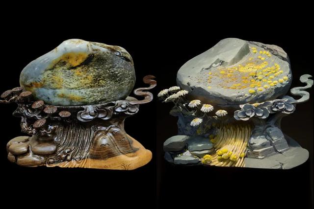 这块和田玉复刻出“采菊东篱下,悠然见南山”的田园风光