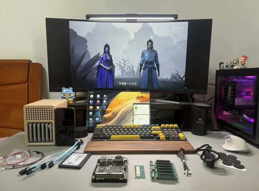 大神自制NAS小机箱，可以插入6块硬盘，颜值很哇塞