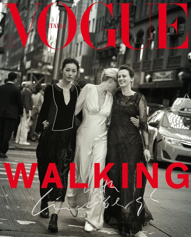 刘雯从业以来最短发型!寸头配柒光红唇大背心,比男友井柏然还帅