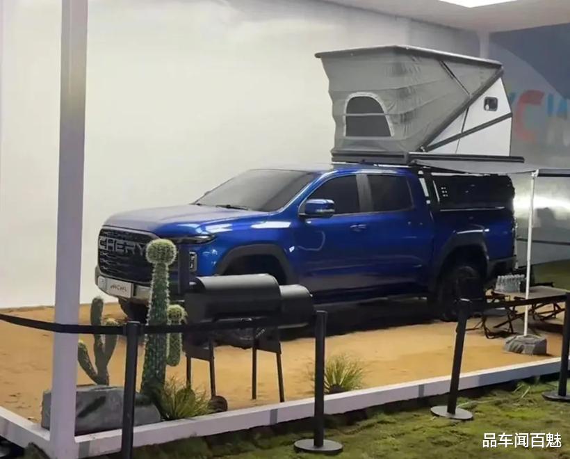 奇瑞全新皮卡实车曝光，造型硬派，气场很足，有望于明年正式发布