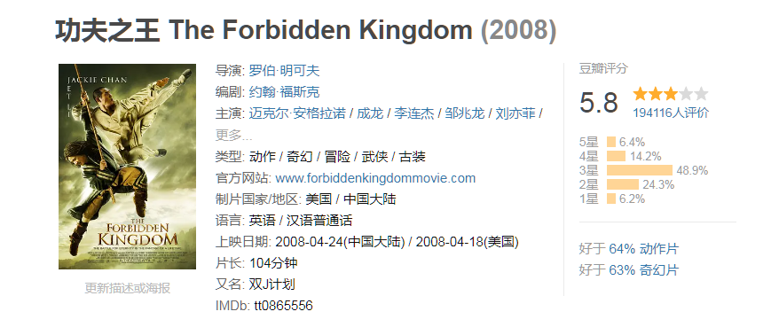 十六年前的“经典”重映,6天票房不足1万,李连杰成龙也救不了