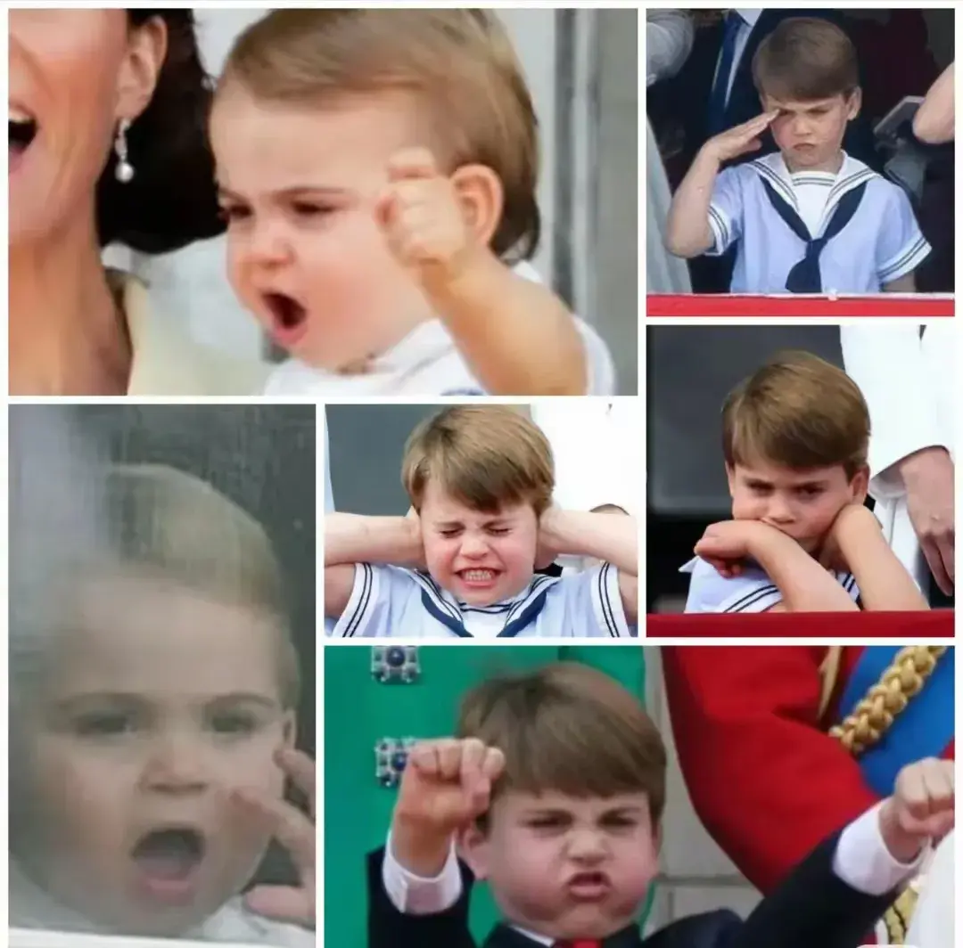 调皮的路易斯王子，只有夏洛特管得了，难怪有姐姐的场合才会有他