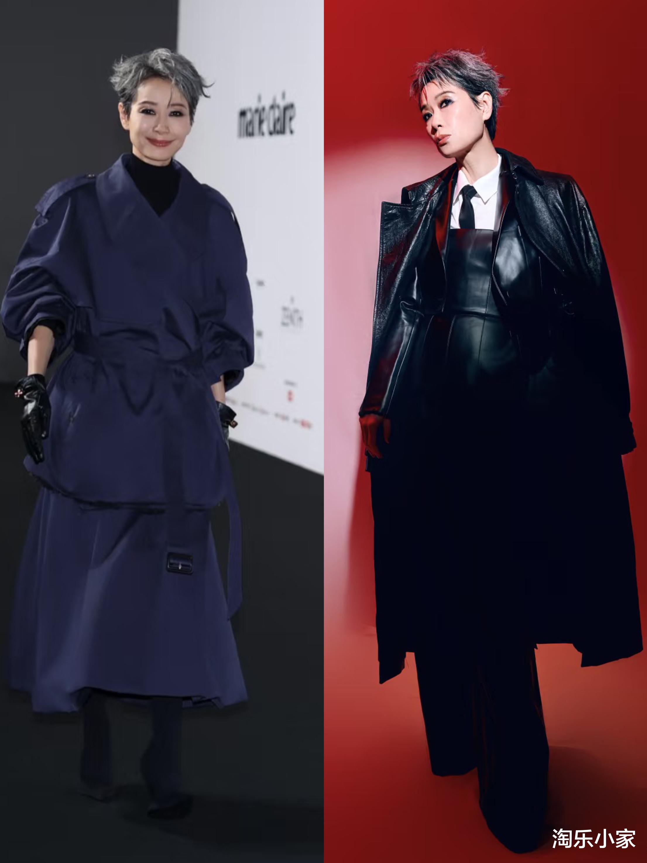 从叶童穿搭看时尚真谛:白发、纯色、配饰,你敢学吗?