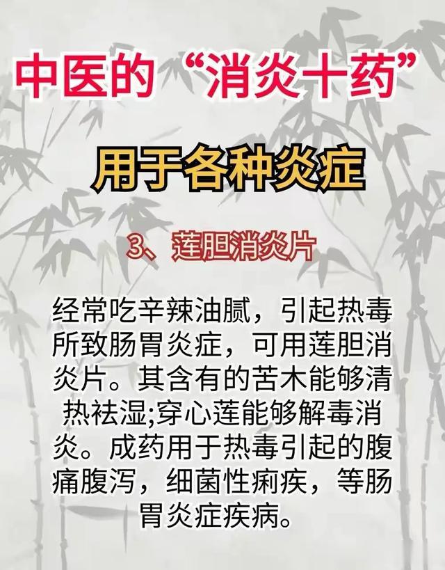 中医秘宝：揭秘“消炎十药”，告别炎症烦恼！