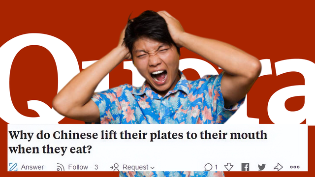 美知乎:为啥中国人吃饭端着碗?韩网友:文明国家吃饭把碗放桌上