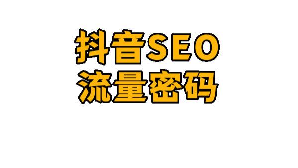 吴韦朋：抖音SEO精准流量密码，轻松上手攻略
