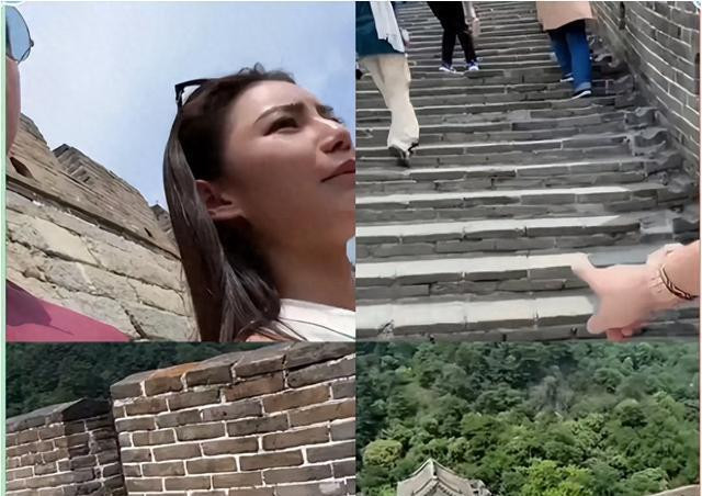 汪小菲带马筱梅爬长城！对比12年前与大s爬长城！网友：差距真大