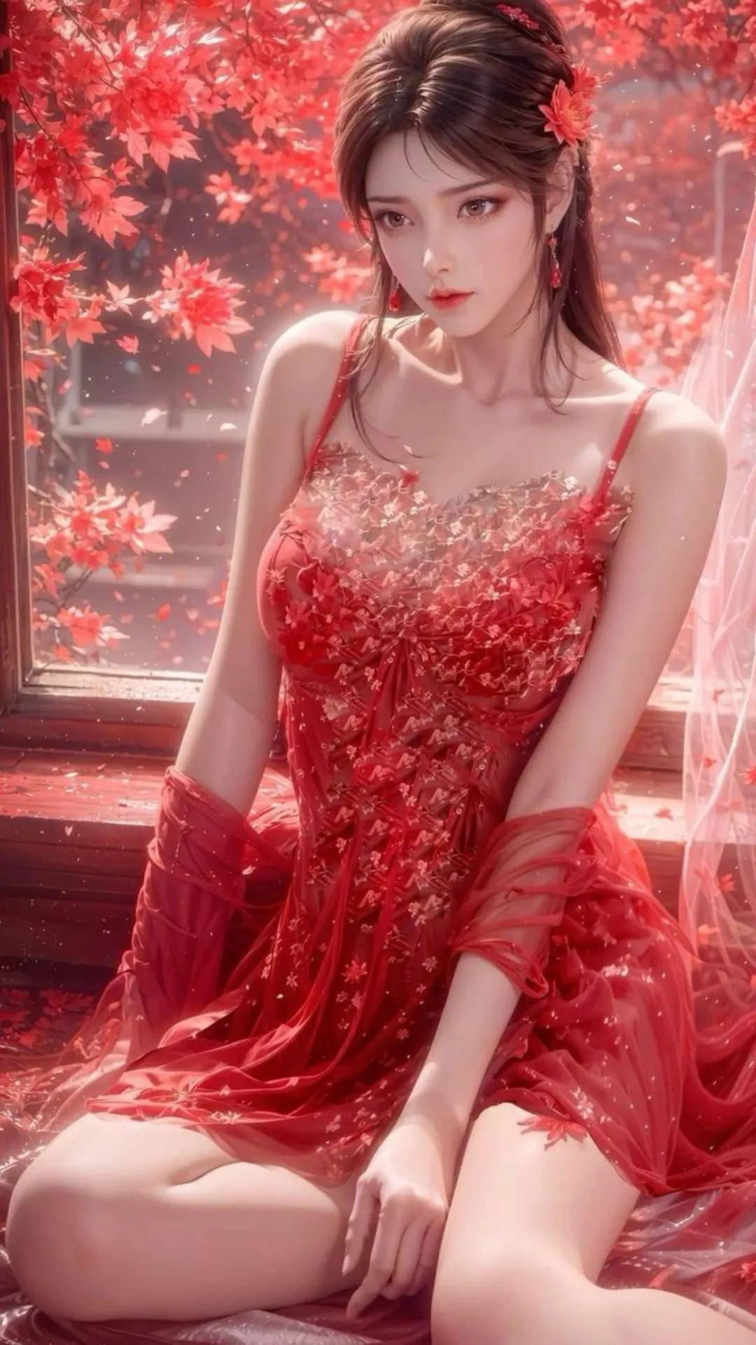 《完美世界》火灵儿：火红枫叶映佳人