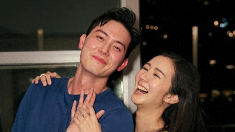 麦明诗与盛劲为甜蜜注册结婚，素颜照揭露天生一对恩爱细节