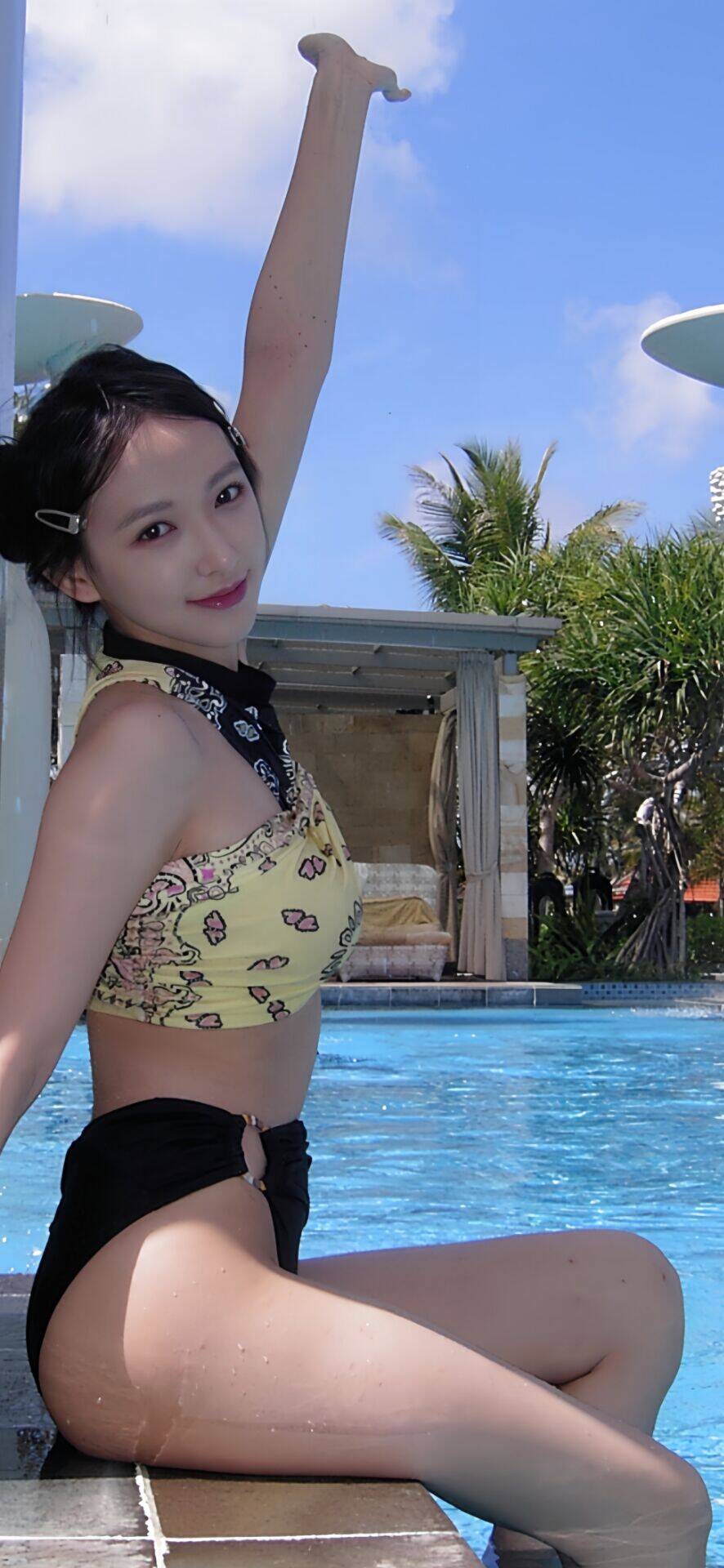 程潇#美照#海边沙滩照#