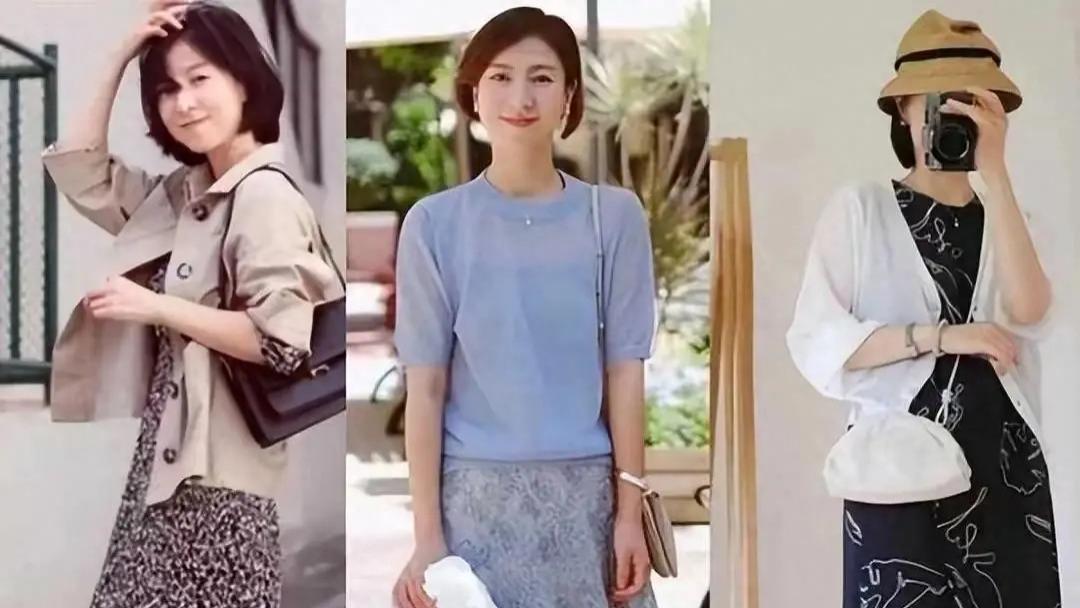 等我到50岁一定这么打扮：穿裙子、留大卷发型，既得体又高级优雅