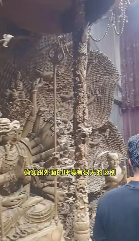 阔绰!陈光标晒千年沉香木,3块雕刻观音像值12亿,巨木量达800棵