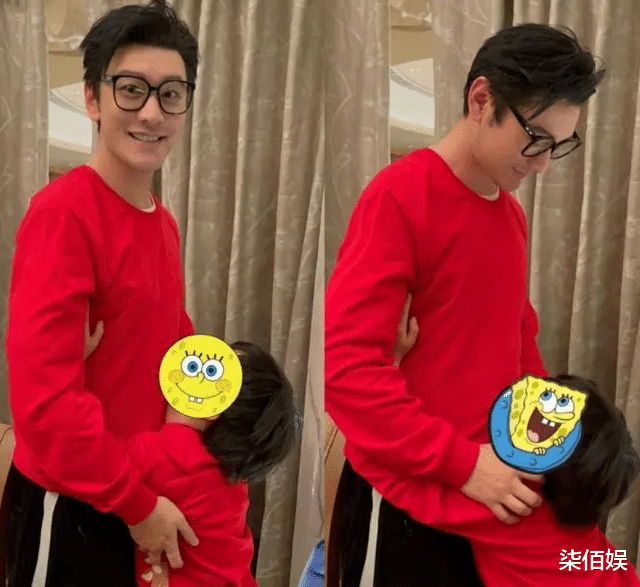 baby除夕晒与儿子合照，8岁小海绵长得真高，笑起来和妈妈好像