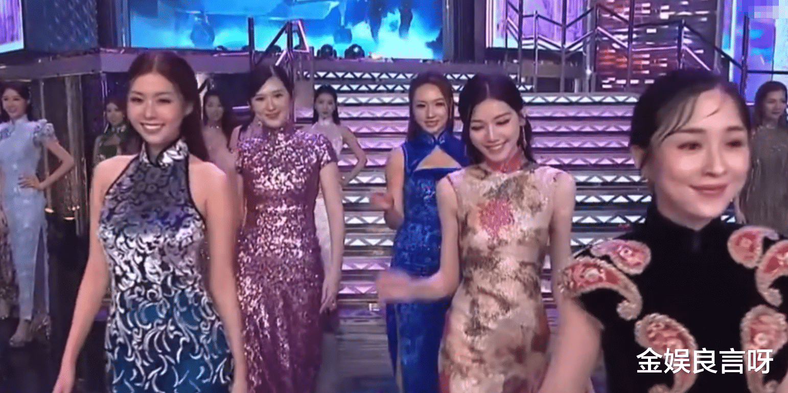 香港这夜，汪明荃小腹赘肉突出，高海宁绿裙抢眼，曾志伟咋肿了？