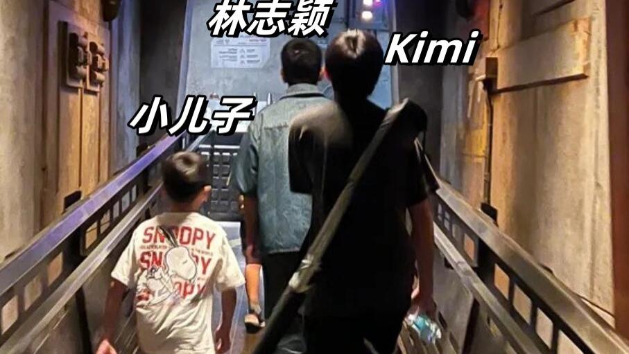 陈若仪一家5口出游，14岁Kimi又高又壮，林志颖脸色苍白仍虚弱！