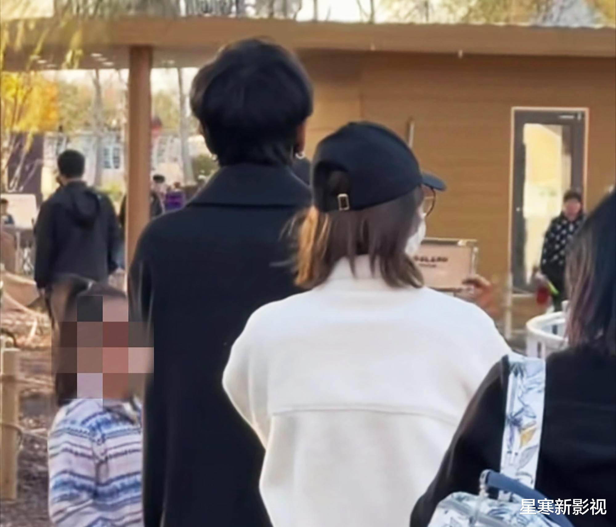 张若昀和唐艺昕合体带娃，陪女儿坐跷跷板好温馨，一家三口超幸福