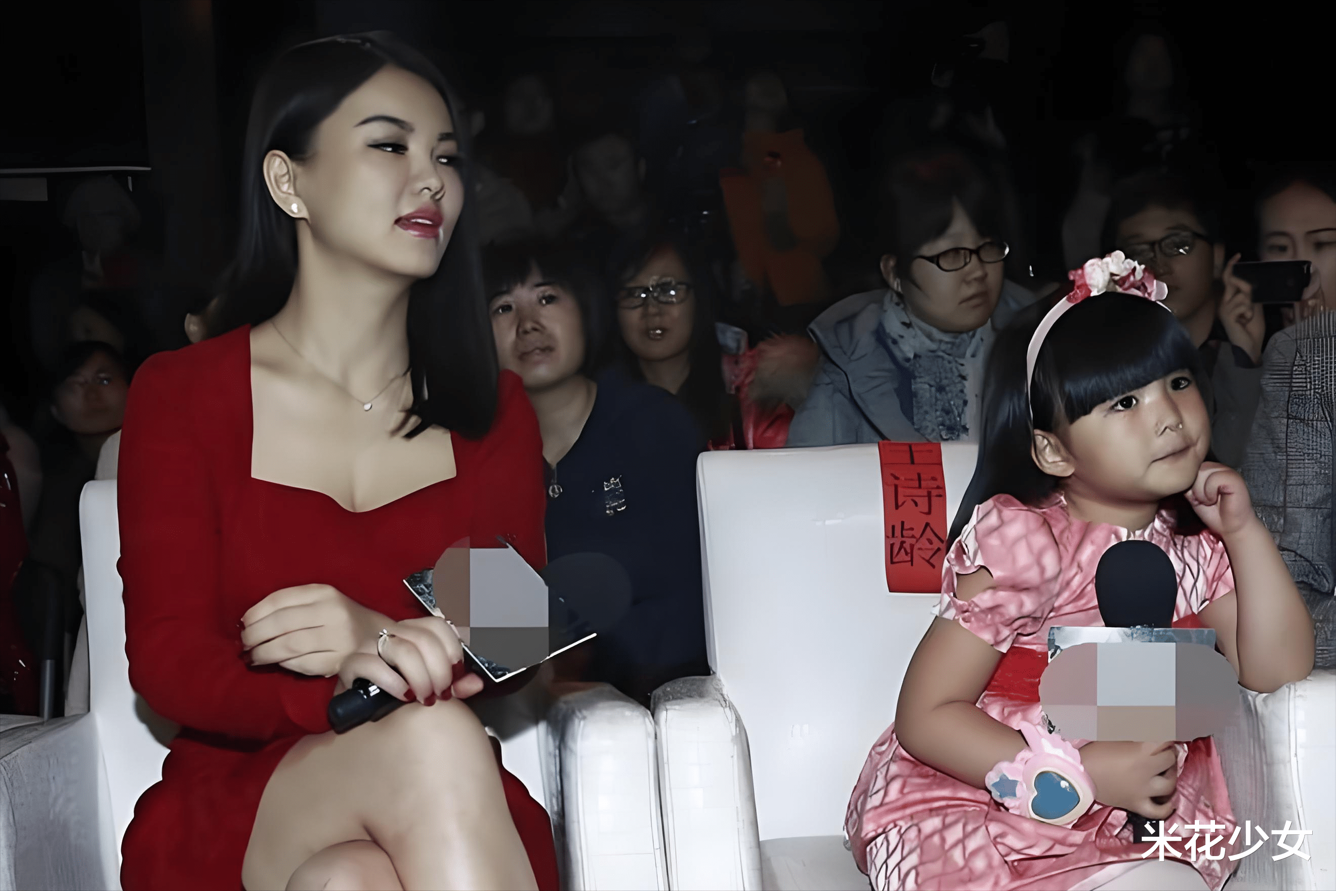 李湘身穿透视上衣，肉眼可见又胖了，与前夫和谐相处，画面太美