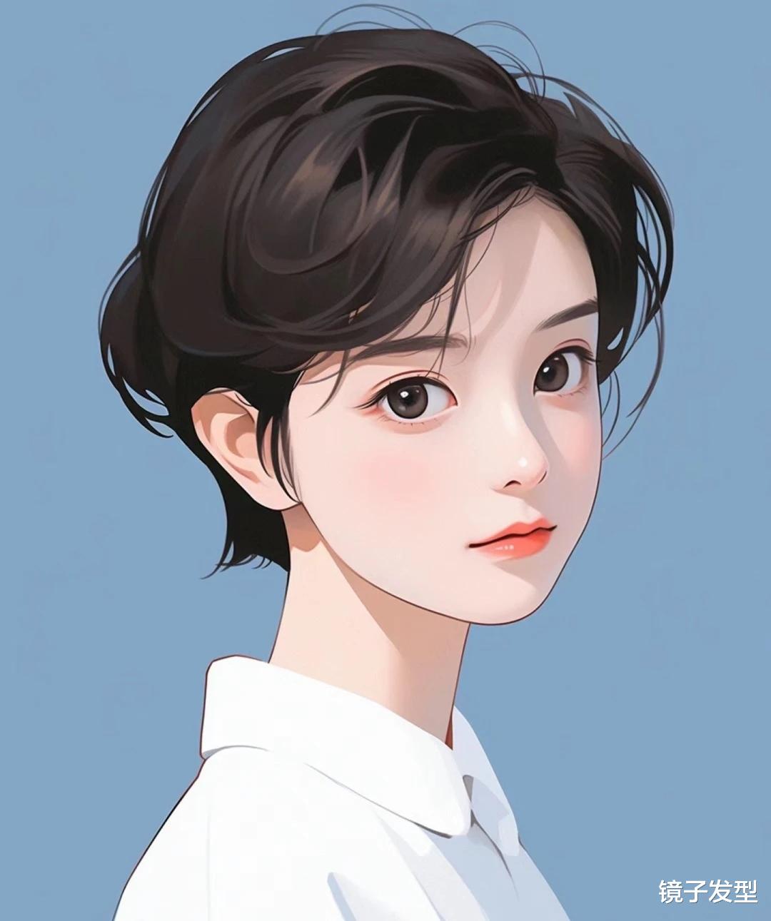 漫画短发来了,波波头和层次短发带点纹理,挂耳造型真好看