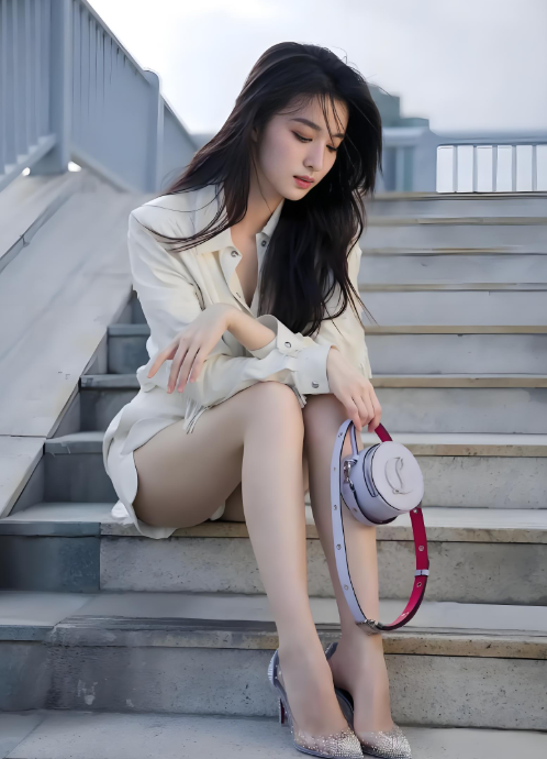 王楚然粉色毛衣,甜美娇俏,少女感满满!