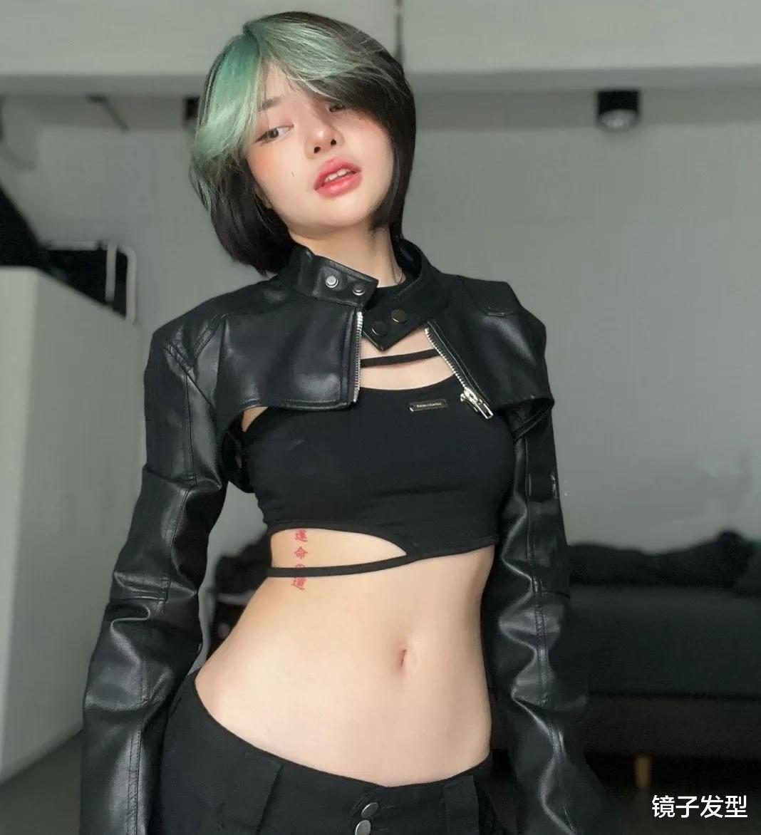 女士短发别乱剪,想要时尚不如试试刘海染,好看个性很有回头率