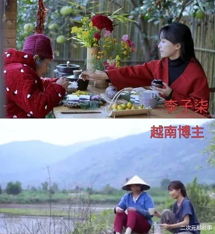 李子柒复更后,模仿李子柒的越南网红也复更了,真就逮着抄?