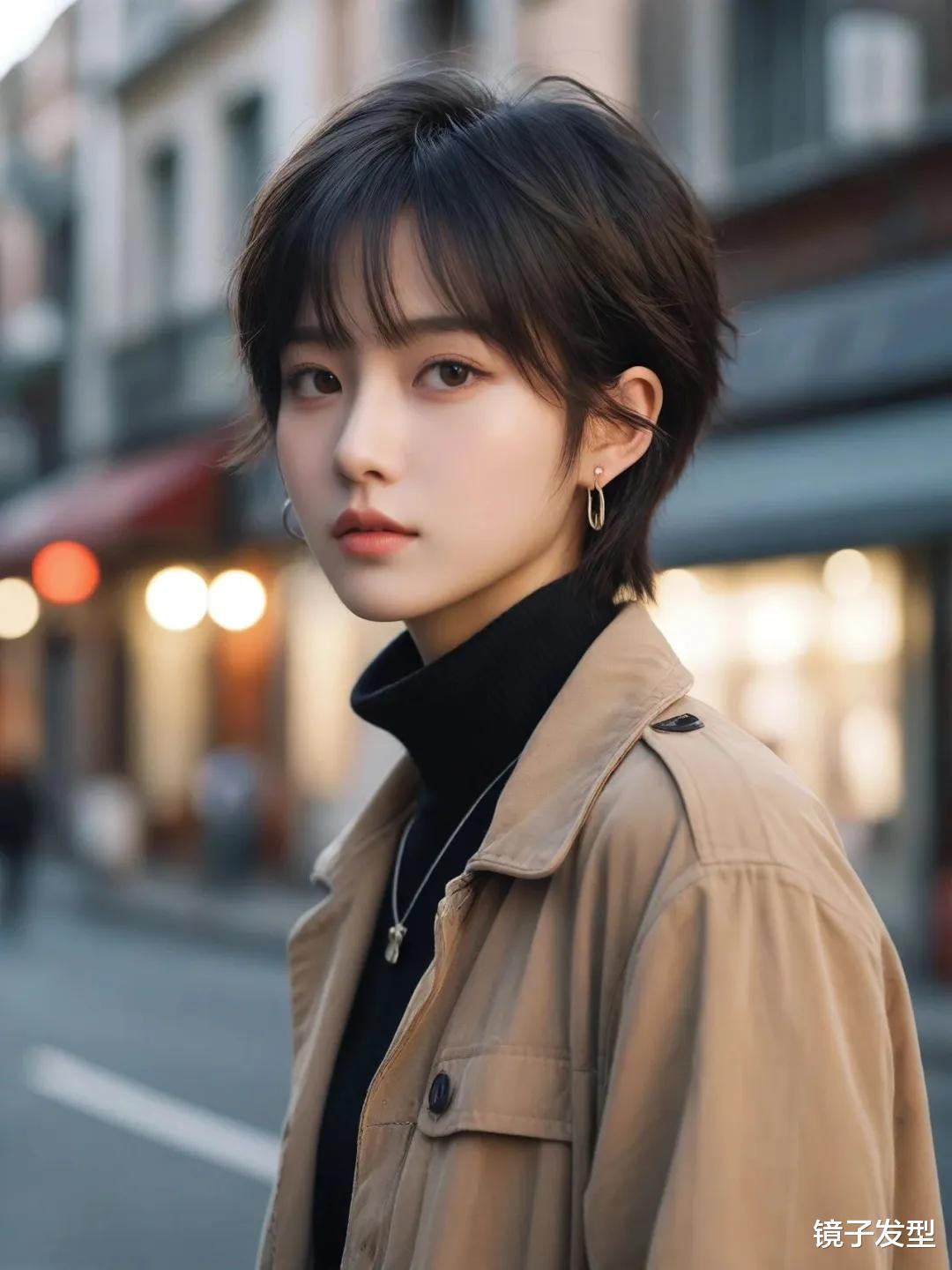 女士短发别乱剪,试试露耳微分短发,时尚又帅气