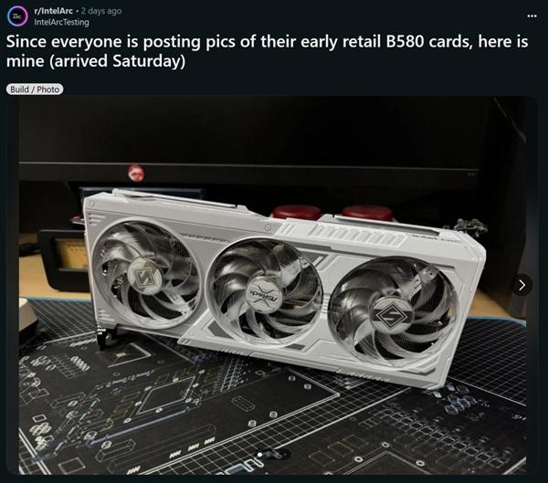 英特尔Arc B580被误认为A580:玩家提前收到货 可惜还没法用