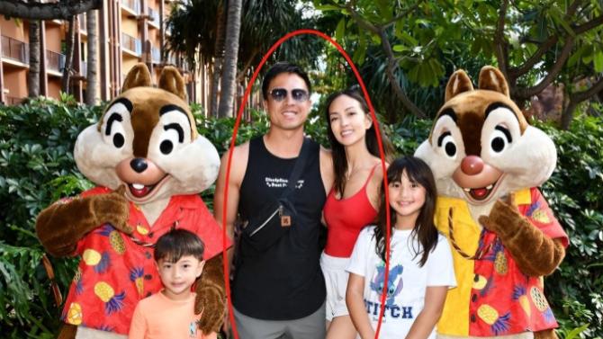 安志杰一家夏威夷度假：妻子身材惹火，女儿背影结实，儿子颜值高