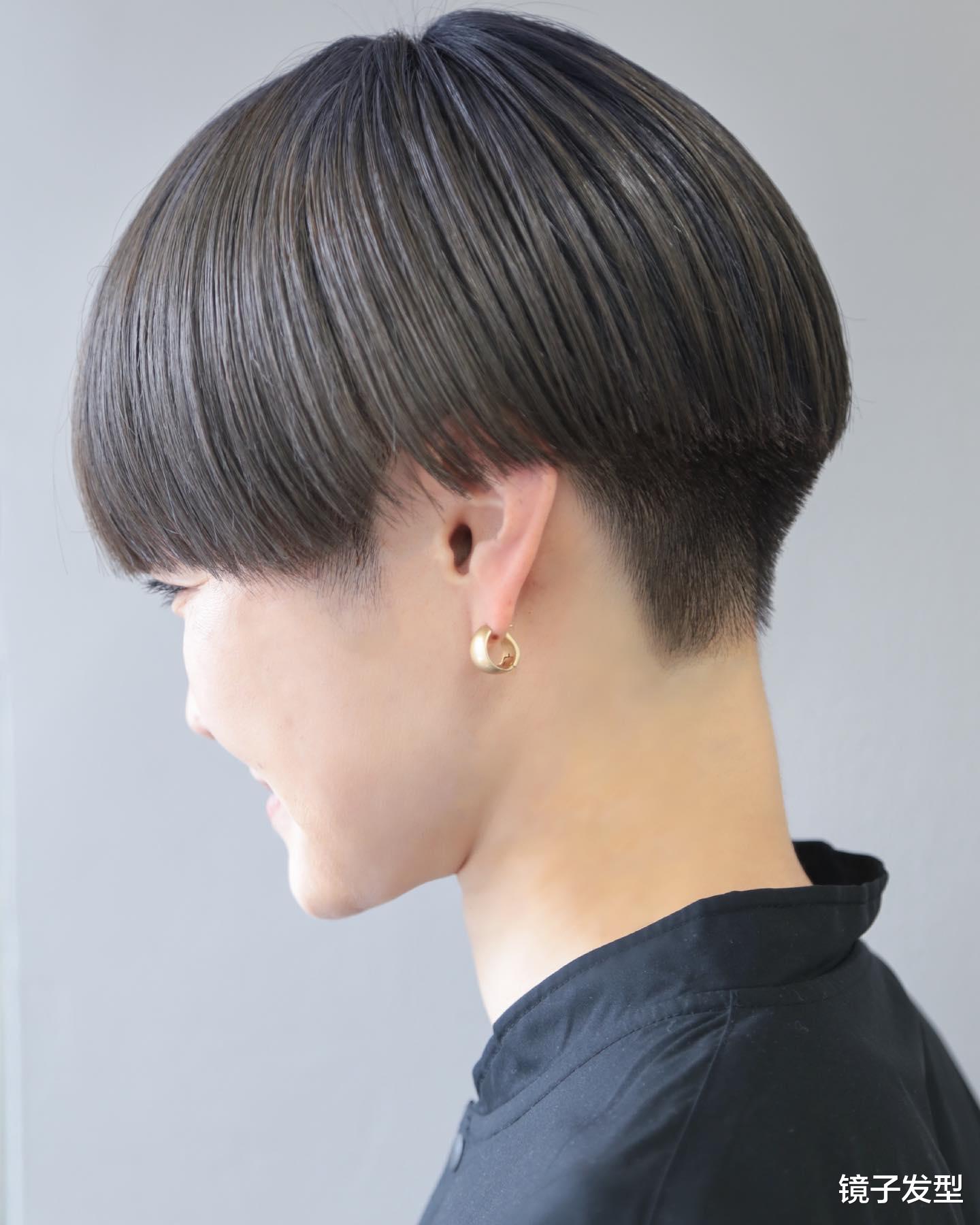 30 到 50 岁女性,剪后脖铲短发型,百变时尚很有型