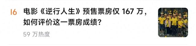耗资2亿的，预售167万，《逆行人生》的扑街主要有这三个原因